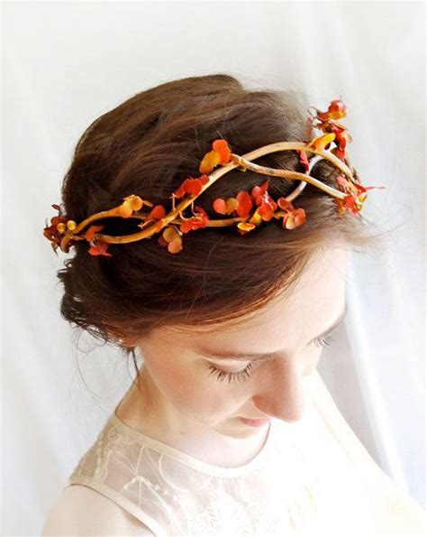 autumn falls head|Autumn Headpiece .